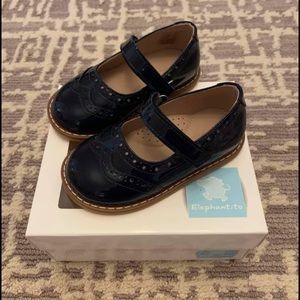 NEW in box navy Elephantito Mary Janes